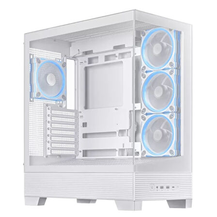 ASUS A31 PLUS Tamperli Cam ARGB Beyaz USB 3.2 ATX Mid-Tower Gaming (Oyuncu) Kasası