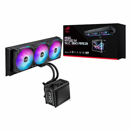 Asus ROG Ryuo IV SLC 360 ARGB 360mm AM5/1851P Siyah İşlemci Sıvı Soğutucu
