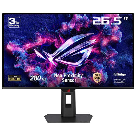 ASUS ROG Strix OLED XG27ACDMS 26.5 inç 280Hz 0.03ms 2K QHD Adaptive Sync QD-OLED Pivot Gaming Monitör