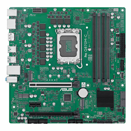 Asus Pro Q870M-C-CSM DDR5 (6400MHz)OC M.2 HDMI/DP/USB-C PCIe 4.0 1851P mATX Anakart