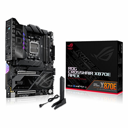 Asus ROG Crosshair X870E Apex DDR5 (9600MHz)OC M.2 USB-C PCIe 5.0 AM5 ATX Anakart