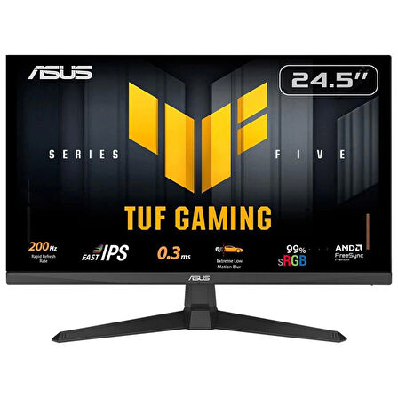 ASUS TUF Gaming VG259Q5A 24.5 inç 200Hz 0.3ms Full HD Adaptive Sync Fast IPS Gaming Monitör