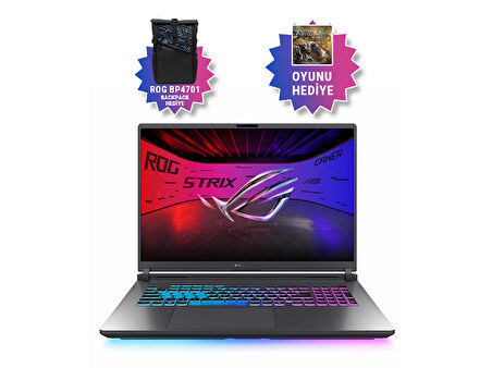 Asus ROG Strix G18 G815LW-S9126 16GB GeForce RTX5080 175w Intel Ultra 9 275HX 32GB RAM 1TB SSD 18 inç WQXGA 240Hz 
