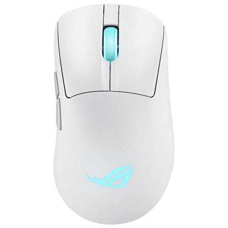 Asus ROG Keris II Origin Beyaz Şarjlı Makrolu Optik Kablolu/Kablosuz Oyuncu Mouse