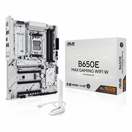 Asus B650E Max Gaming WiFi W DDR5 (8000MHz)OC M.2 HDMI/DP/USB-C PCIe 5.0 AM5 ATX Anakart
