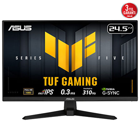 ASUS TUF GAMING VG259QMR5A 24.5″ 240Hz 0.3ms Gaming AI ELMB Sync  Full HD Fast IPS Gaming (Oyuncu) Monitör