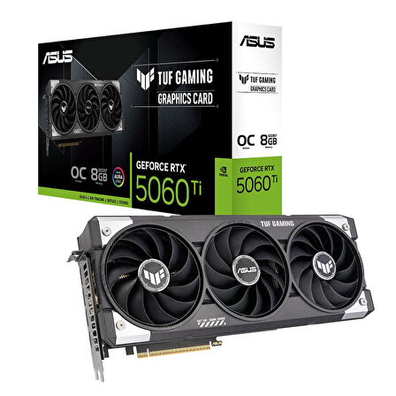 Asus TUF-RTX5060TI-O8G-GAMING 8GB 128Bit GDDR7 DP/HDMI PCI 5.0 Ekran Kartı