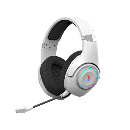 A4Tech Bloody GR270 Kablosuz RGB 7.1 Surround Beyaz Gaming Kulaklık