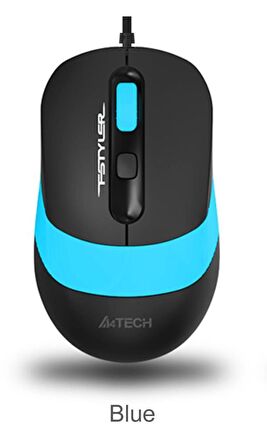 A4 TECH FM10 USB 1600dpi Optic Siyah/Mavi Mouse