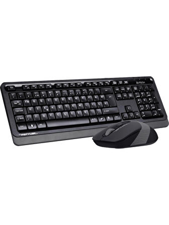 (OUTLET) A4Tech FG1010 Nano  Alıcı 2000DPI Kablosuz Multimedia (F) Türkçe Klavye + Mouse Seti - Siyah