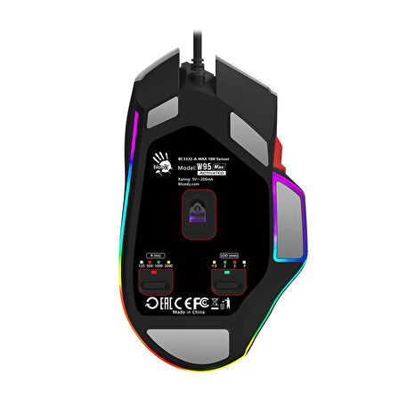 A4-Tech Bloody W95 Max 12K CPI Sports Naraka RGB Optik Gaming Mouse