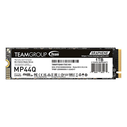 Team Group MP44Q TM8FFD001T0C101 1TB Gen4x4 7400/6500MB/s NVMe PCIe M.2 SSD