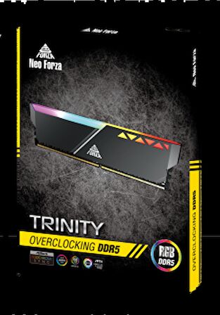 NEOFORZA TRINTY RGB DDR5 32GB(2*16GB) 6000MHZ CL40 1,3V SIYAH SOGUTUCULU