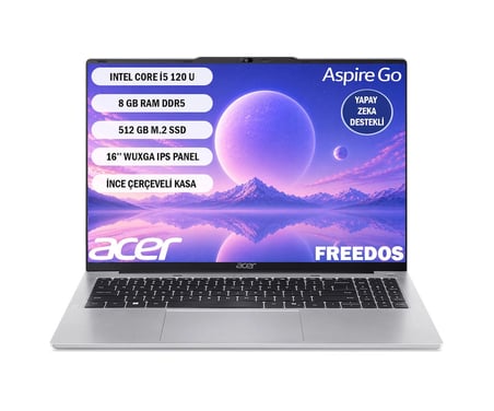ACER ASPIRE GO AG16-71P INTEL CORE I5 5120U 8GB 512SSD 15.6'' FREEDOS NX.JT2EY.001