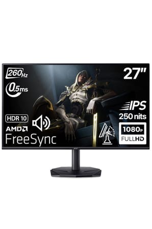 ACER Nitro KG270W5bmiipx 27" 260Hz 0.5ms ZeroFrame IPS FHD MM AMD FreeSync HDR10 SRGB Gaming Monitör