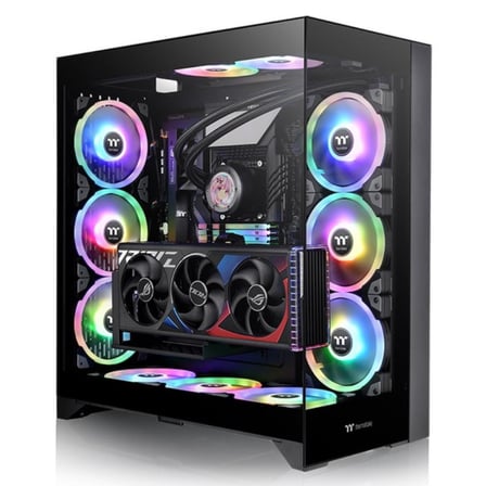 Thermaltake CTE E600 MX PCI-E 4.0 Dual 90 Derece Riser Kablolu Mesh Siyah E-ATX Kasa