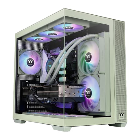 Thermaltake View 380 Matcha Green Tempered Glass ARGB USB 3.2 ATX Mid Tower Kasa