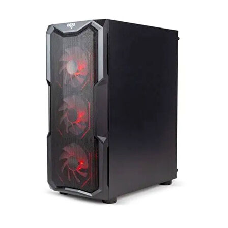 AIGO AQUARIUS Mesh 650W 80+ ARGB L17 ARGB Reverse Fans x3,REAR: L17 ARGB fans x1 Mid Tower Kasa
