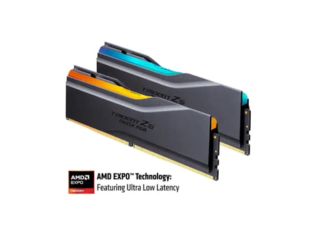 GSKILL TZ5 Neo X RGB Siyah DDR5-6000Mhz CL36 32GB (2x16GB) DUAL (36-36-36-76) 1.35V AMD EXPO ULL/EXPO Teknoloj
