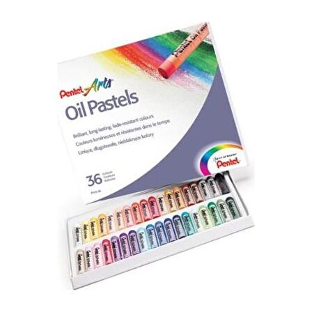 Pentel Yağlı Pastel Boya Seti 36'Lı