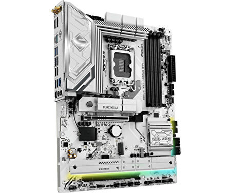 Asrock B860 Steel Legend WiFi LGA1851 DDR5 8666MHz+(OC) ATX Gaming (Oyuncu) Anakart