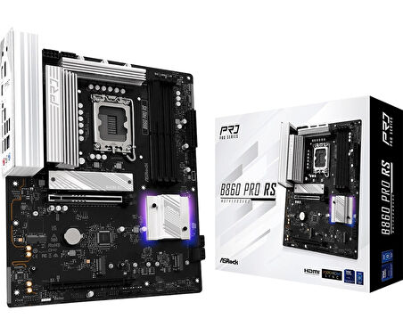 Asrock B860 Pro RS LGA1851 DDR5 8666MHz+(OC) ATX Gaming (Oyuncu) Anakart