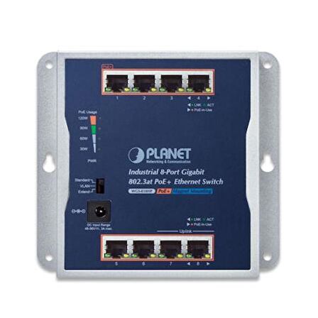 Planet PL-WGS-818HP 8 Port Gigabit PoE+ 120w Endüstriel PoE Switch