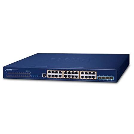 Planet PL-SGS-6310-24P4X 24 Port Gigabit  PoE+ 4 Port 10G SFP+ L3 Stack Edilebilir Yönetilebilir Switch