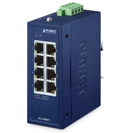 Planet PL-IGS-800T 8 Port Gigabit Compact Indutriel Ethernet Switch