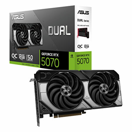 Asus Dual GeForce RTX 5070 OC 12GB GDDR7 192Bit HDMI/DP Ekran Kartı