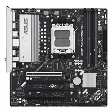 Asus B850M Max Gaming WiFi DDR5 (8000MHz)OC M.2 HDMI/DP/USB-C PCIe 5.0 AM5 mATX Anakart