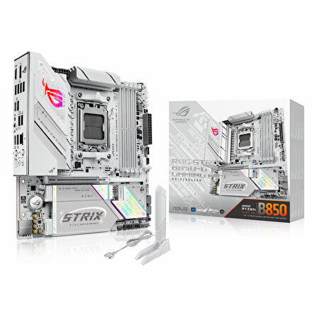 Asus ROG Strix B850-G Gaming WiFi DDR5 (8000MHz)OC M.2 HDMI/DP/USB-C PCIe 5.0 AM5 mATX Anakart