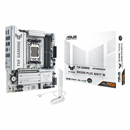 Asus TUF Gaming B850M-Plus WiFi7 W DDR5 (8000MHz)OC M.2 HDMI/DP/USB-C PCIe 5.0 AM5 mATX Anakart