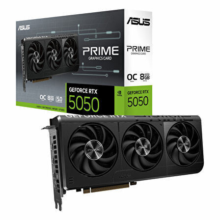 Asus Prime GeForce RTX 5050 OC 8GB GDDR6 128Bit HDMI/DP Ekran Kartı