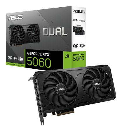 Asus DUAL-RTX5060-O8G-EVO 8 GB GDDR7 GeForce RTX 5060 192Bit NVIDIA Ekran Kartı