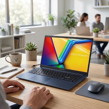 Asus Vivobook 15 X1504VA-BQ4101 ATL33 Intel Core 5 120U 24GB Ram 512GB SSD Freedos 15.6" Notebook + Çanta&Mouse