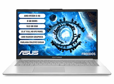 Asus Vivobook Go 15 E1504FA-BQ4442 Ryzen 5 7520U 8GB 512GB FDOS 15.6" FHD Notebook