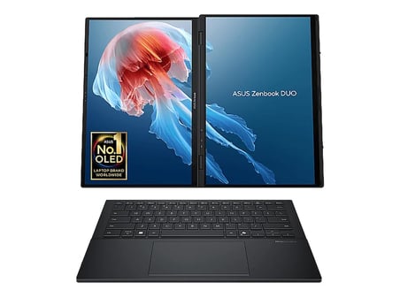 ASUS Zenbook Duo UX8406CA-QL006W/Intel Core Ultra 7 255H/16 GB RAM/512 GB SSD/14"/W11 Laptop Inkwell Gri