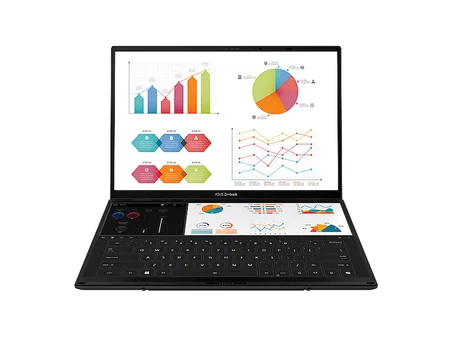 ASUS Zenbook Duo UX8406CA-QL492W/ Intel® Core™ Ultra 9 285H İşlemci/ 32 GB Ram/ 1 TB SSD/ 14"/ W11 Laptop Inkwell Gri