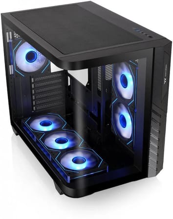 THERMALTAKE VISION 330 ATX 6X120MM ARGB FAN SİYAH AKVARYUM (PSU YOK) GAMING KASA