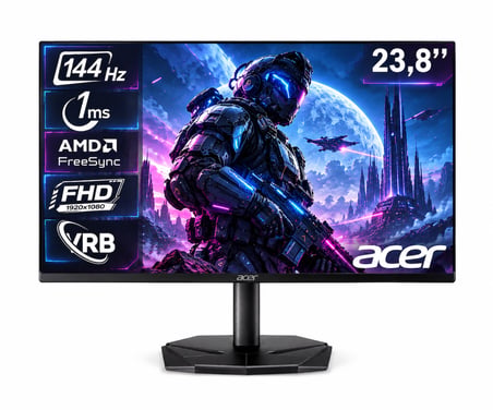 Acer Nitro KG240Y P0bi  23.8" 1ms 144 Hz  FreeSync  VA Monitör UM.QX0EE.012