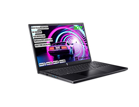 ACER Nitro V 15 i5-13420H 16 GB 512 GB SSD RTX™ 4050- 6 GB 15,6" FHD IPS W11 Home NH.QNBEY.006+165