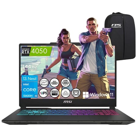 Msı Cyborg 15 A13VE-1478XTR I5-13420H RTX4050 24GB Ram 4tb SSD 15.6" Fhd IPS 144Hz W11 Taşınabilir Bilgisayar