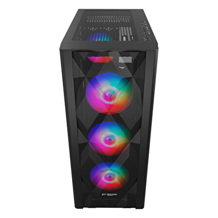 FSP CMT595AL USB 3.2 RGB eATX Mid Tower Siyah Kasa