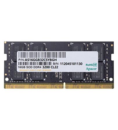 APACER AS16GGB32CSYBGH SODIMM 16GB DDR4 3200Mhz 1x16GB Ram