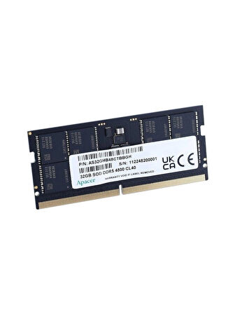 Apacer 32 GB 1x32GB 5600Mhz SODIMM CL40 DDR5 Notebook Ram (FS.32G2C.PKH)