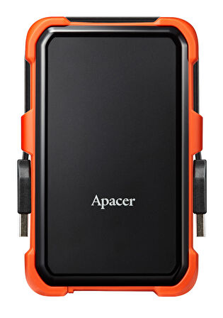 Apacer AC630 Siyah-Turuncu 2 TB Askeri Sınıf Darbeye Dayanıklı 2.5" USB 3.1 Taşınabilir Harddisk (AP2TBAC630T-1) 