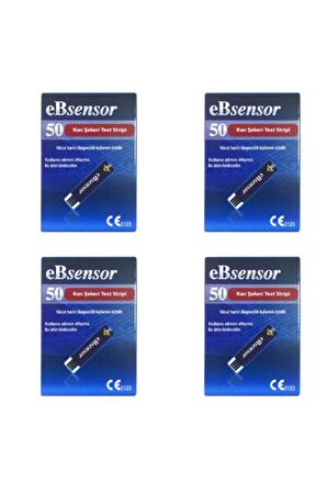 EBSENSÖR Şeker Ölçüm Strip 50'li 4 Adet