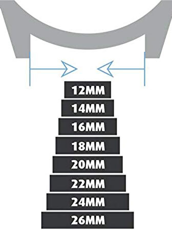 Fado Kordon Seiko& Hertürlü  Saat Uyumlu Croco Baskılı Siyah Renk Deri  22 mm (156)