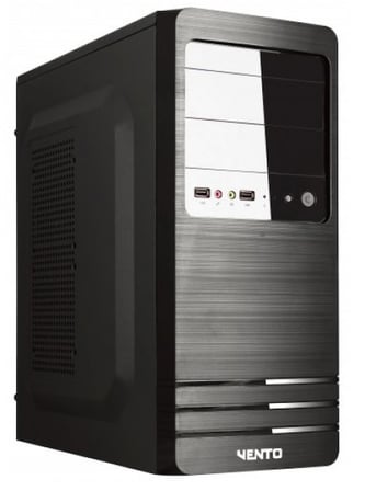 Vento VS114F 300 W 2 Fanlı Siyah ATX Bilgisayar Kasası